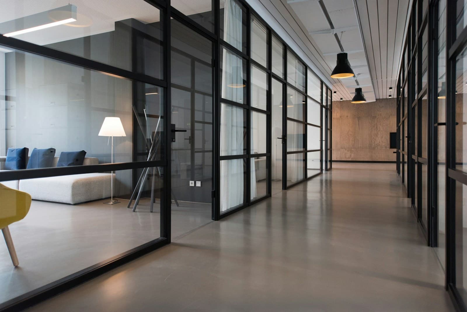 A welcoming plant-filled workspace prepared for a conversation